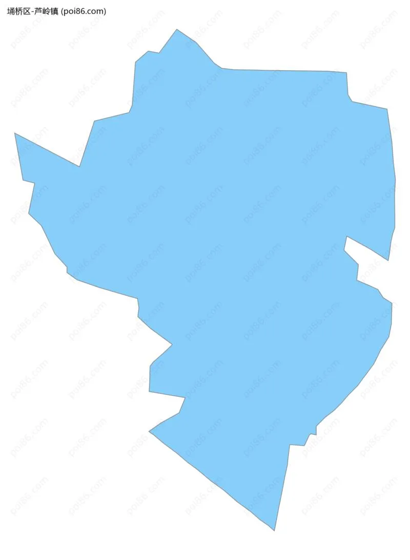 芦岭镇边界地图