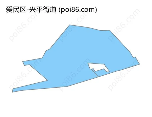 兴平街道边界地图