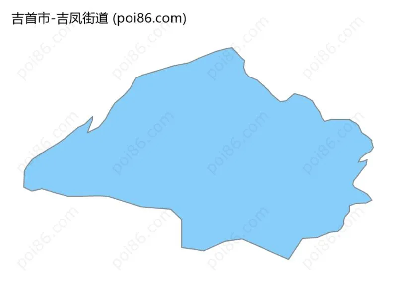 吉凤街道边界地图
