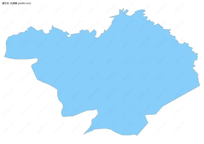 永源镇边界地图