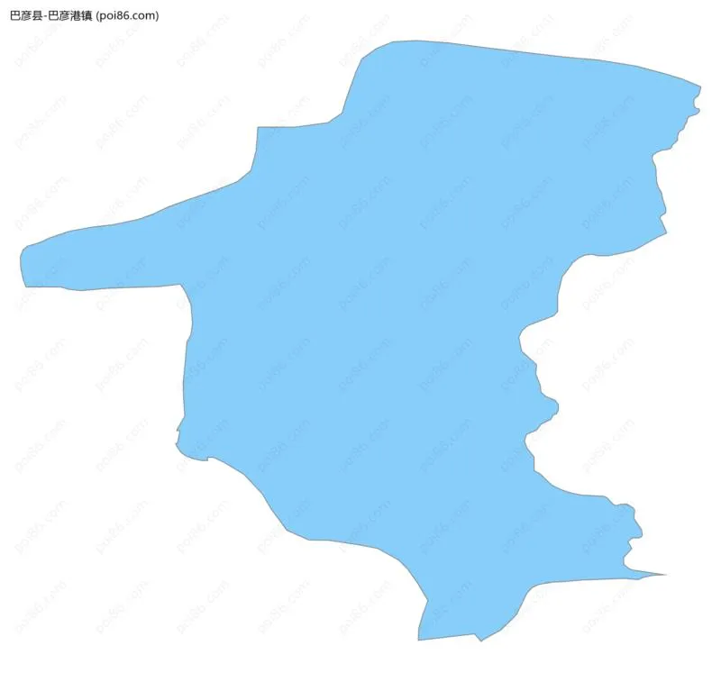 巴彦港镇边界地图