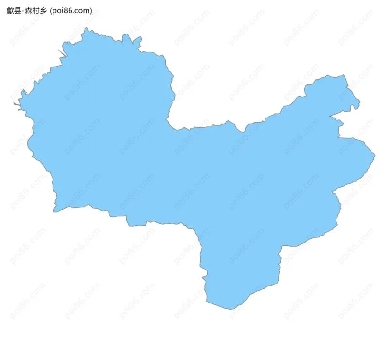 森村乡边界地图