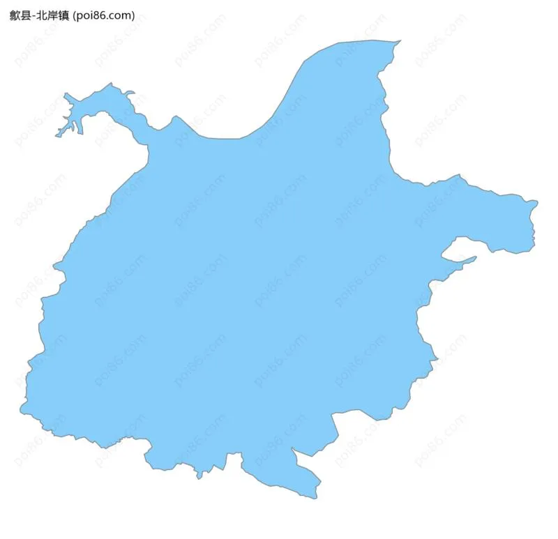 北岸镇边界地图