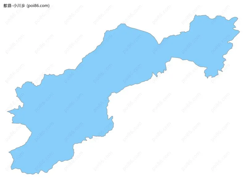 小川乡边界地图