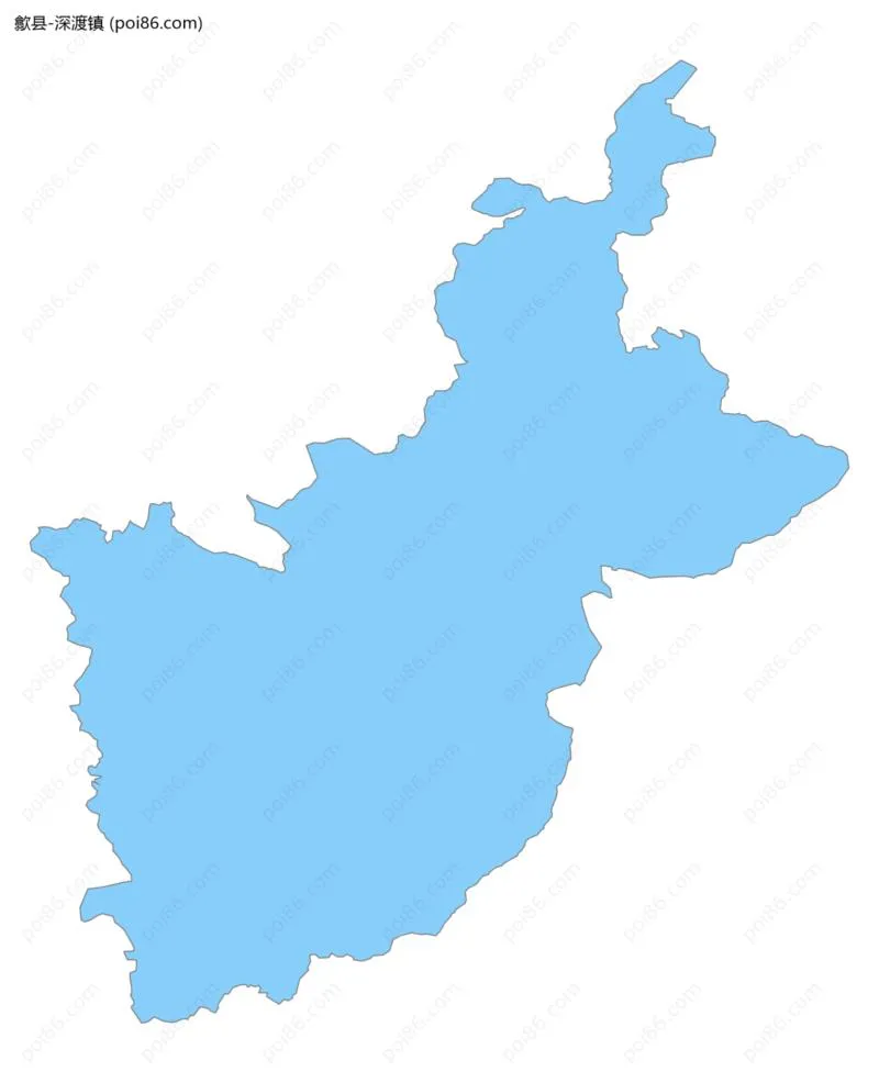 深渡镇边界地图