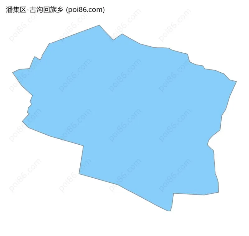 古沟回族乡边界地图