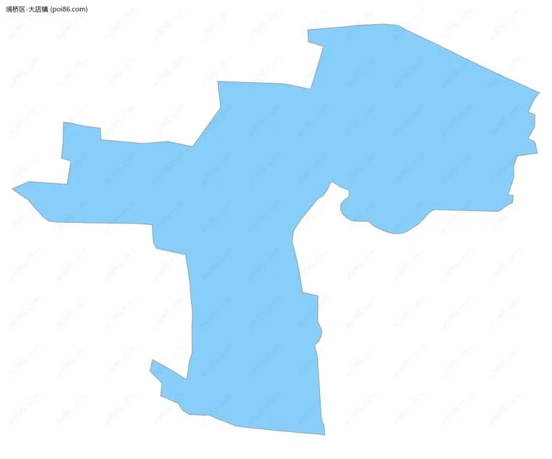 大店镇边界地图