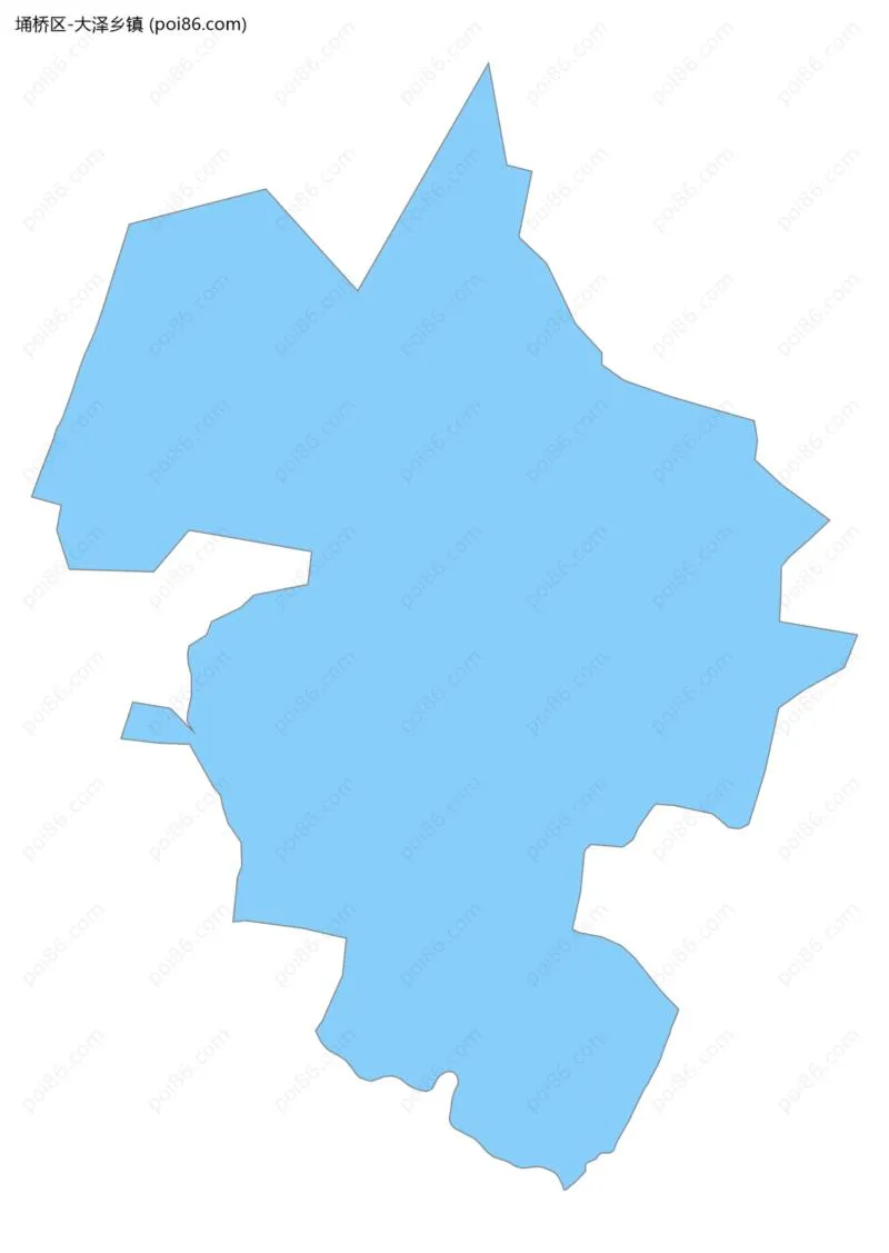 大泽乡镇边界地图