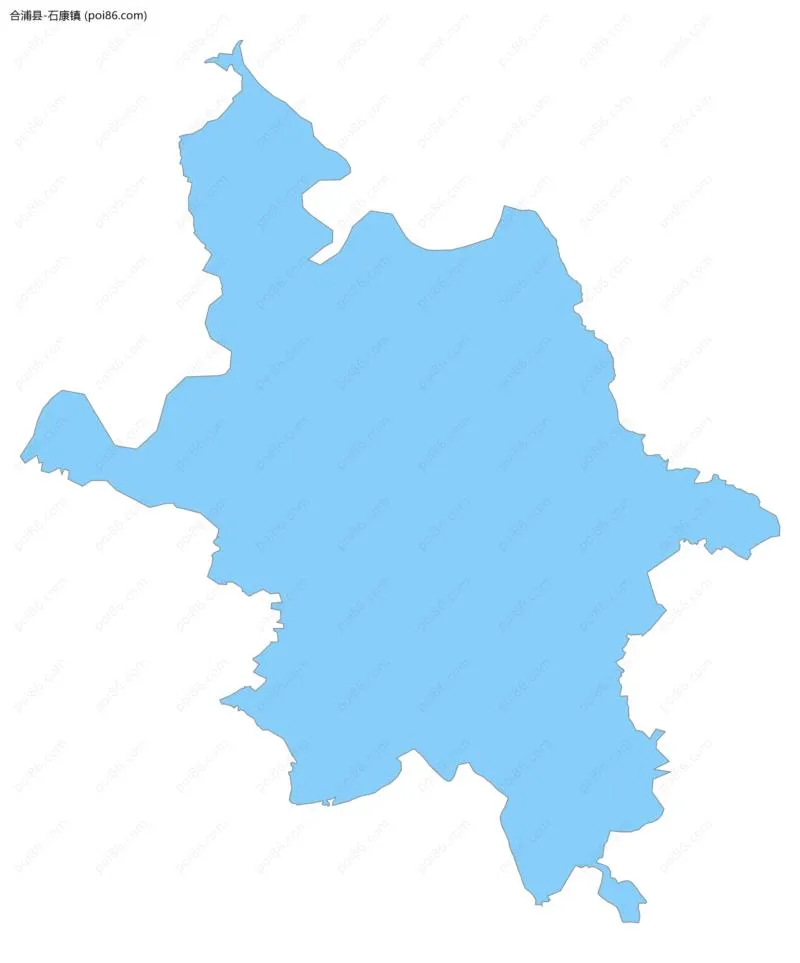 石康镇边界地图