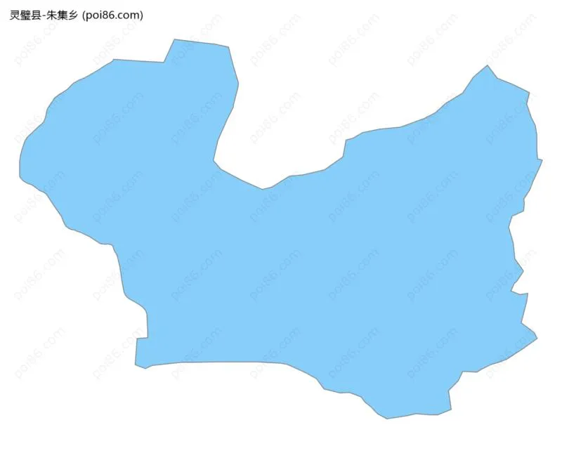 朱集乡边界地图