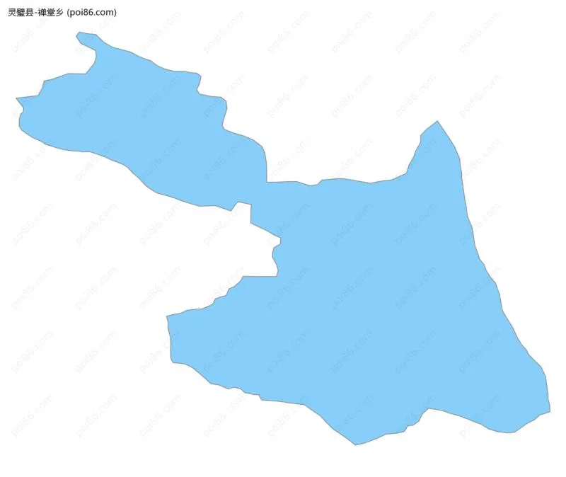 禅堂乡边界地图