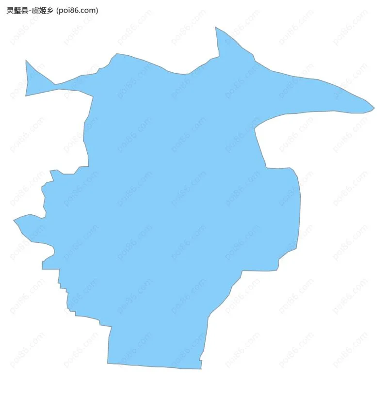 虞姬乡边界地图