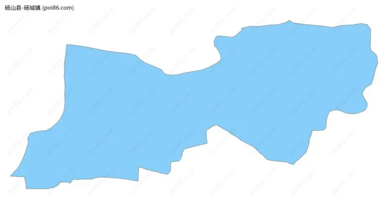 砀城镇边界地图