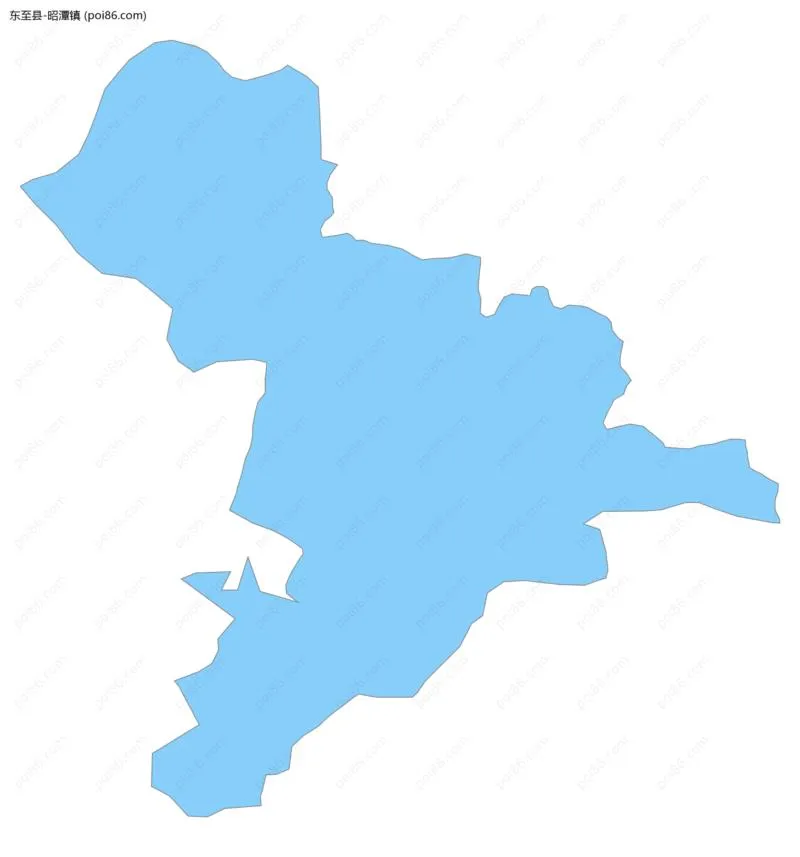 昭潭镇边界地图