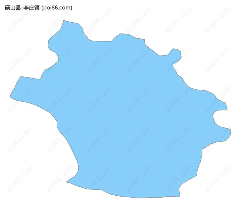 李庄镇边界地图
