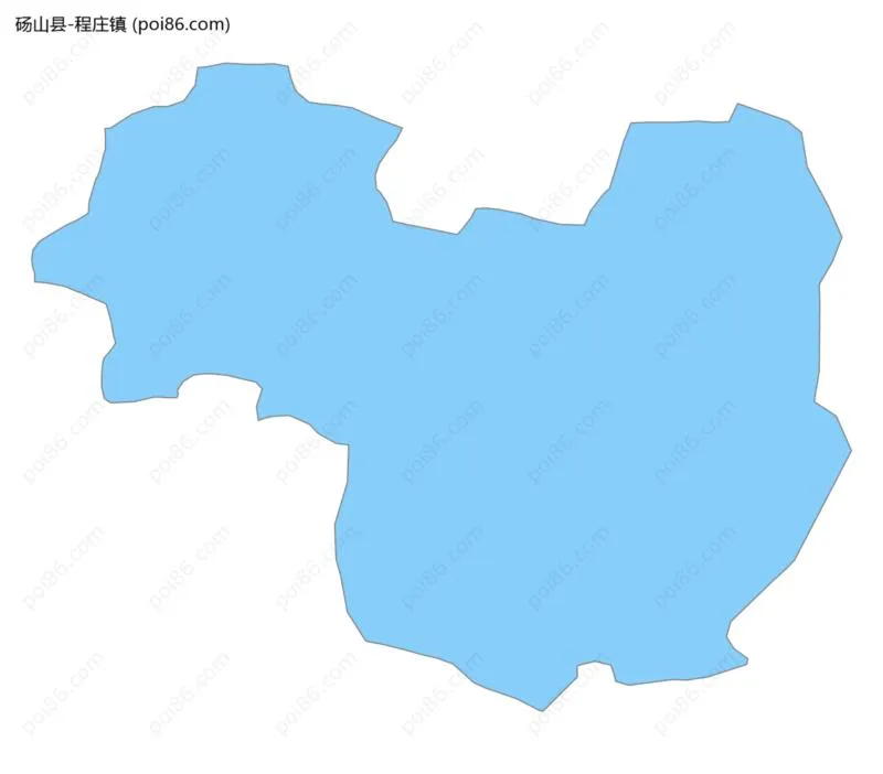 程庄镇边界地图