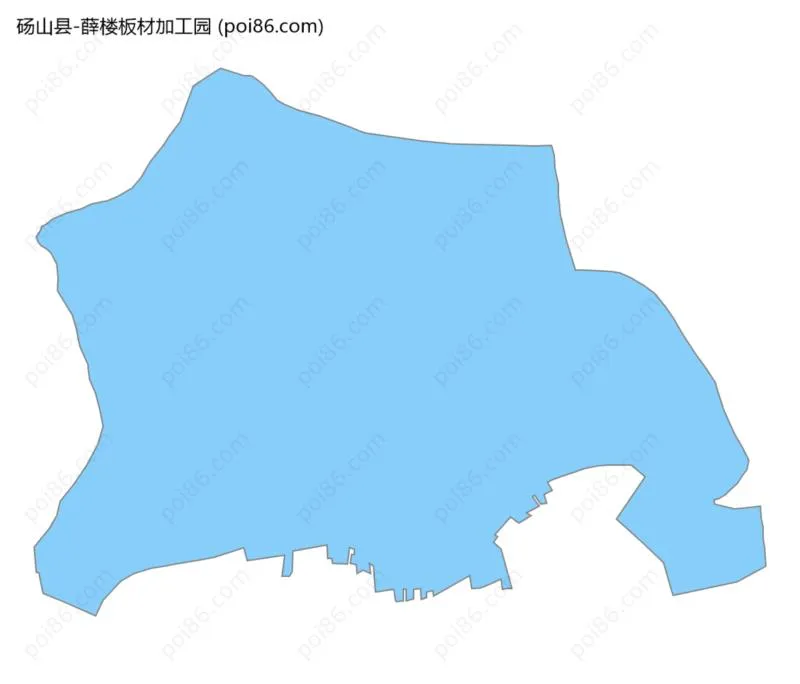 薛楼板材加工园边界地图