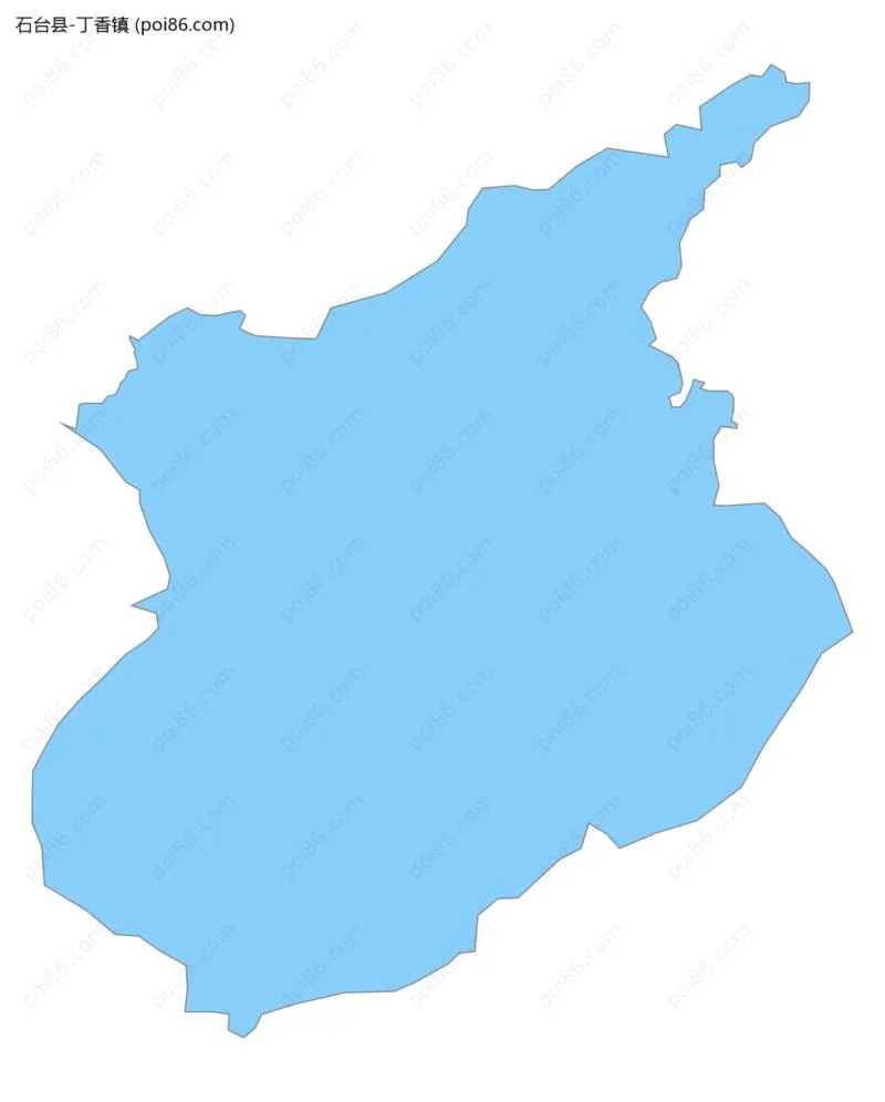 丁香镇边界地图