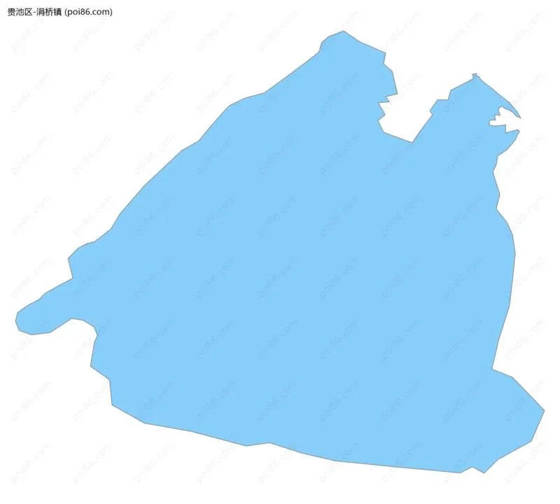 涓桥镇边界地图