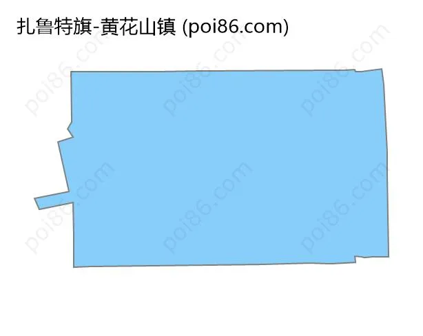 黄花山镇边界地图