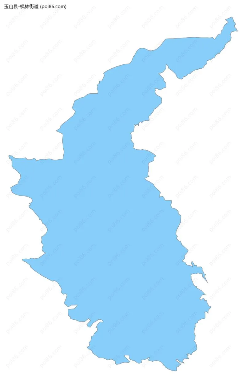 枫林街道边界地图