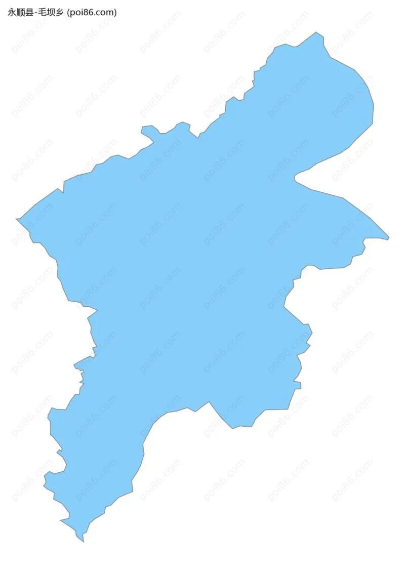 毛坝乡边界地图