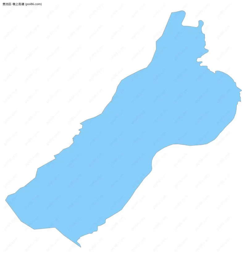 墩上街道边界地图