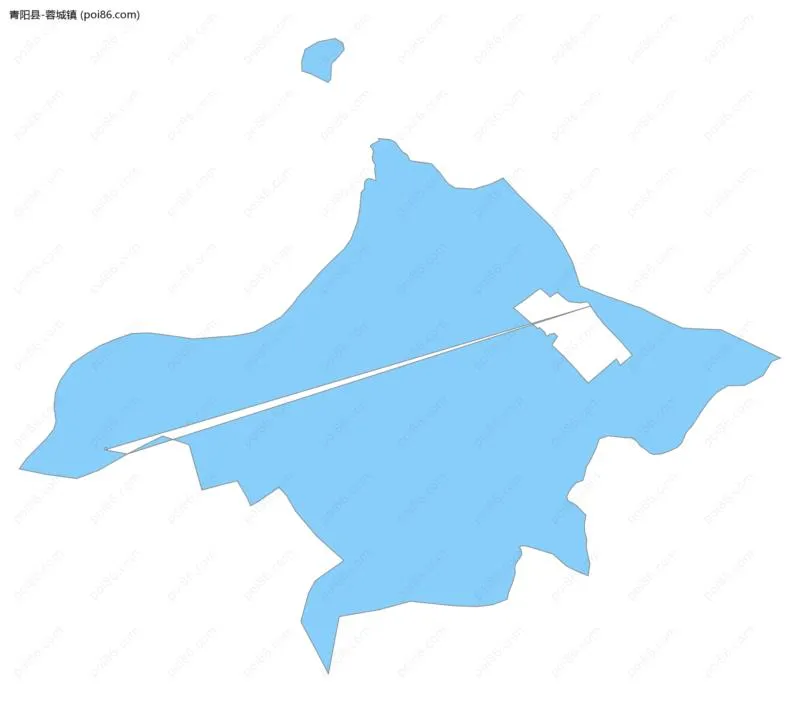 蓉城镇边界地图