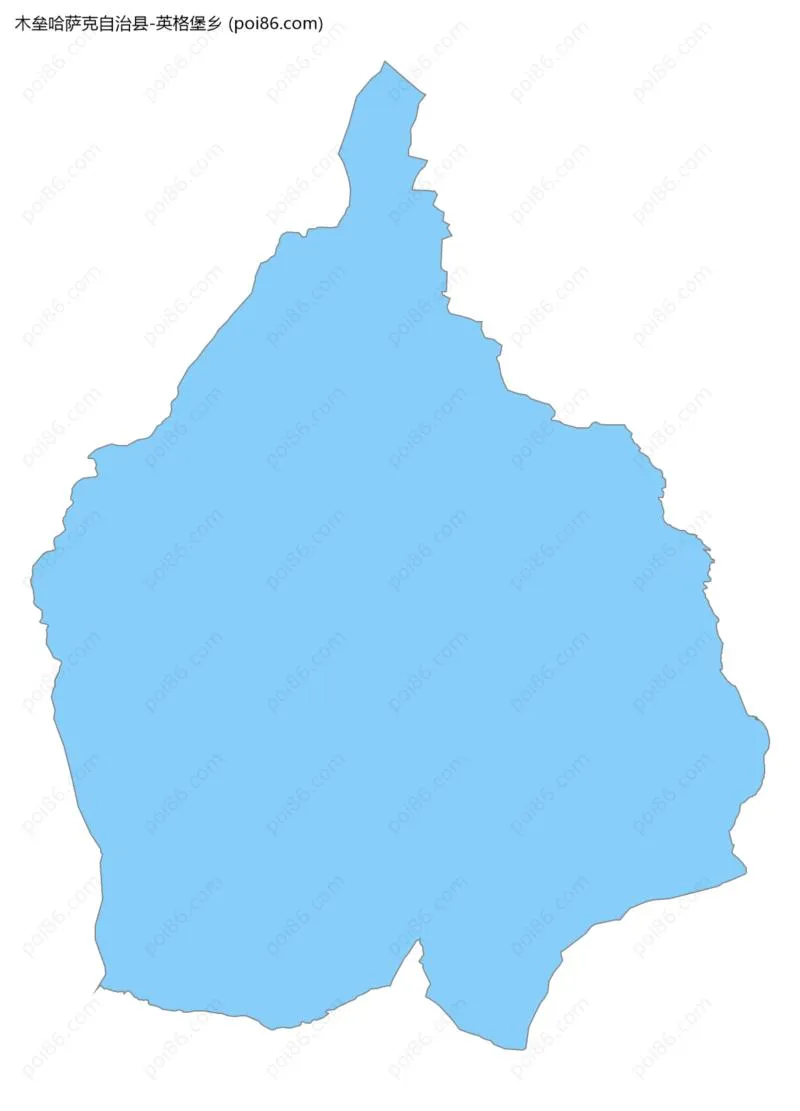 英格堡乡边界地图