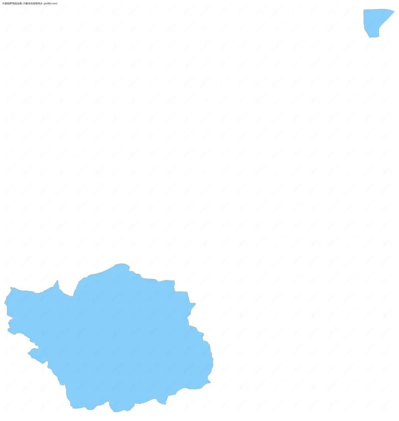 大南沟乌孜别克乡边界地图