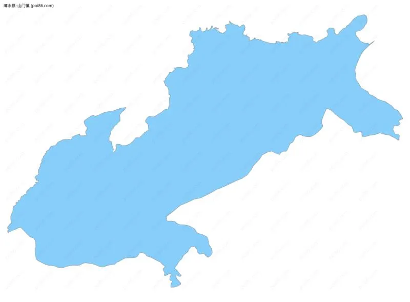 山门镇边界地图