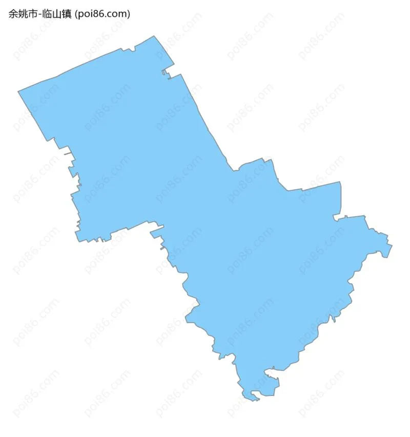 临山镇边界地图