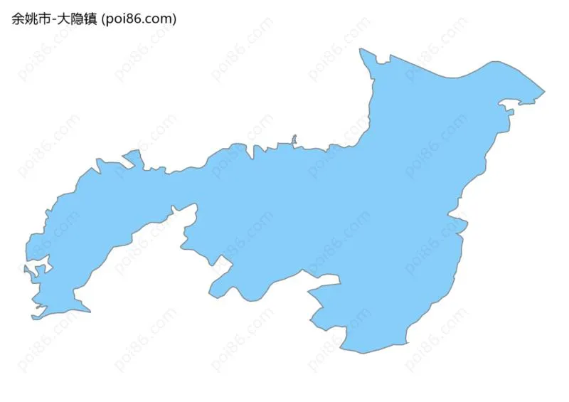 大隐镇边界地图
