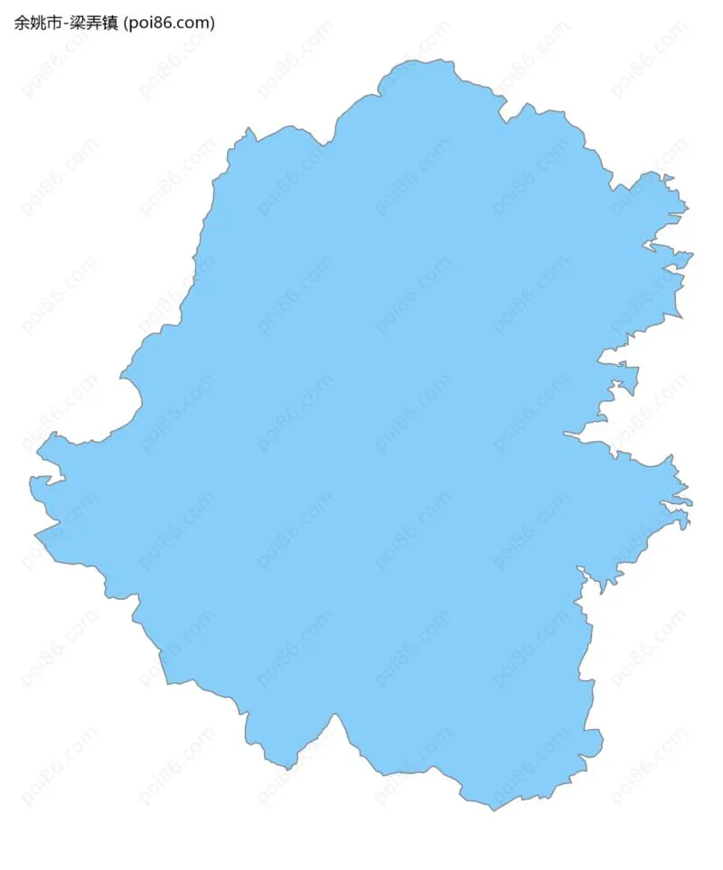 梁弄镇边界地图