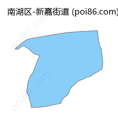 新嘉街道边界地图