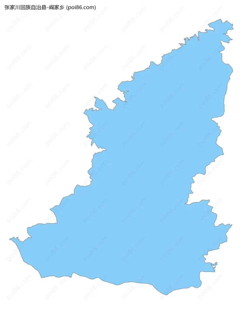 阎家乡边界地图