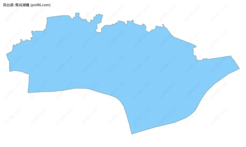 焦岗湖镇边界地图
