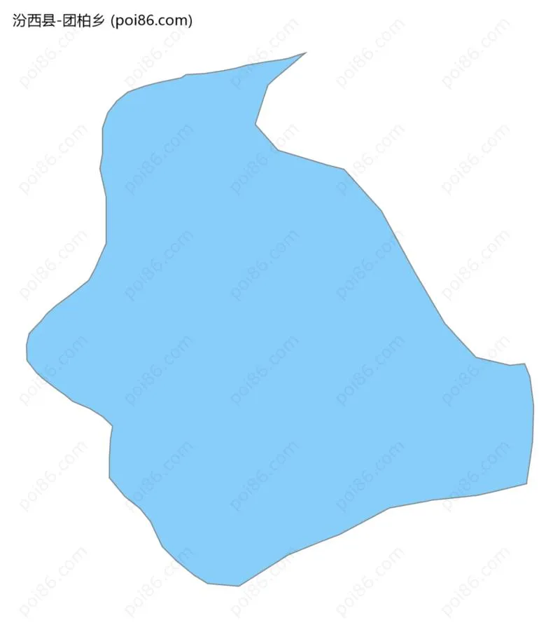 团柏乡边界地图