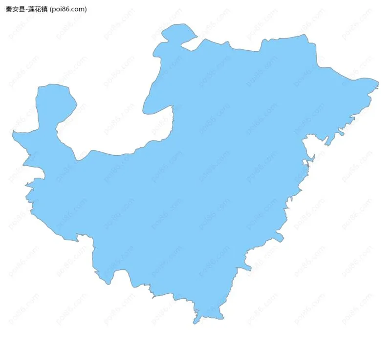 莲花镇边界地图