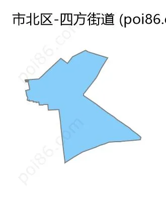 四方街道边界地图