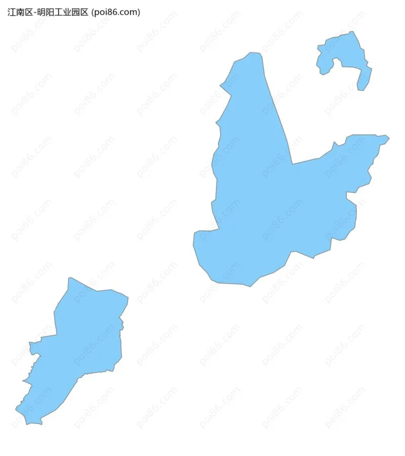 明阳工业园区边界地图