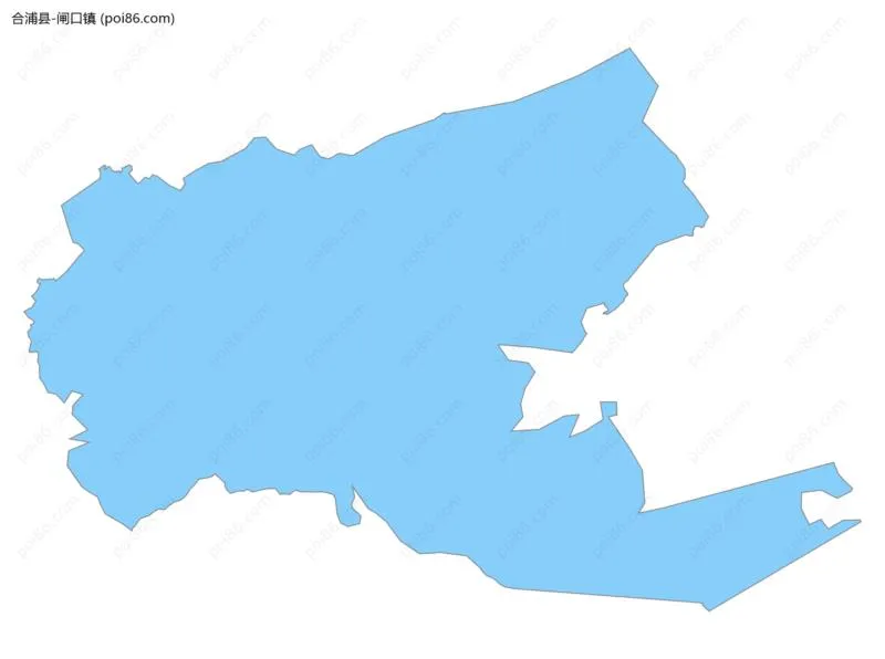 闸口镇边界地图