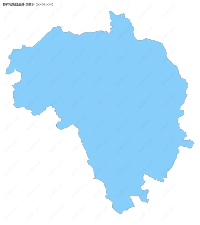 加贵乡边界地图