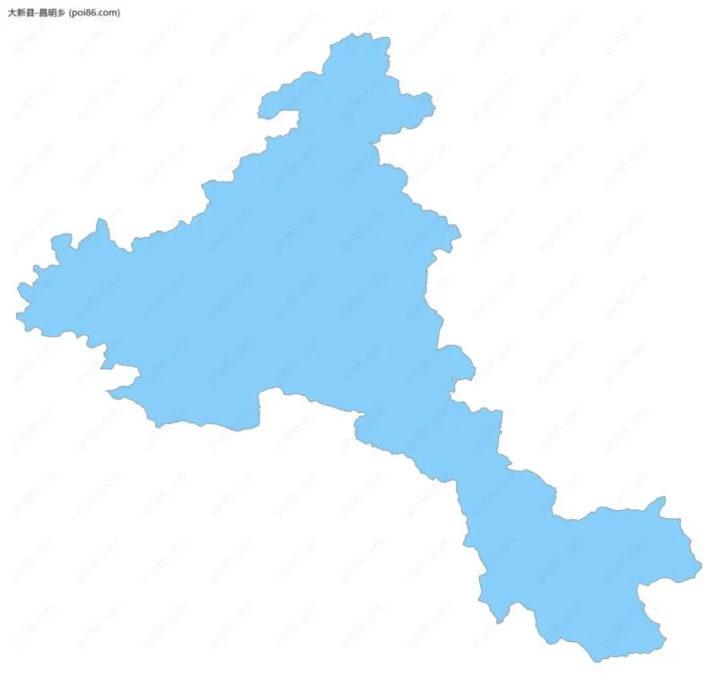 昌明乡边界地图