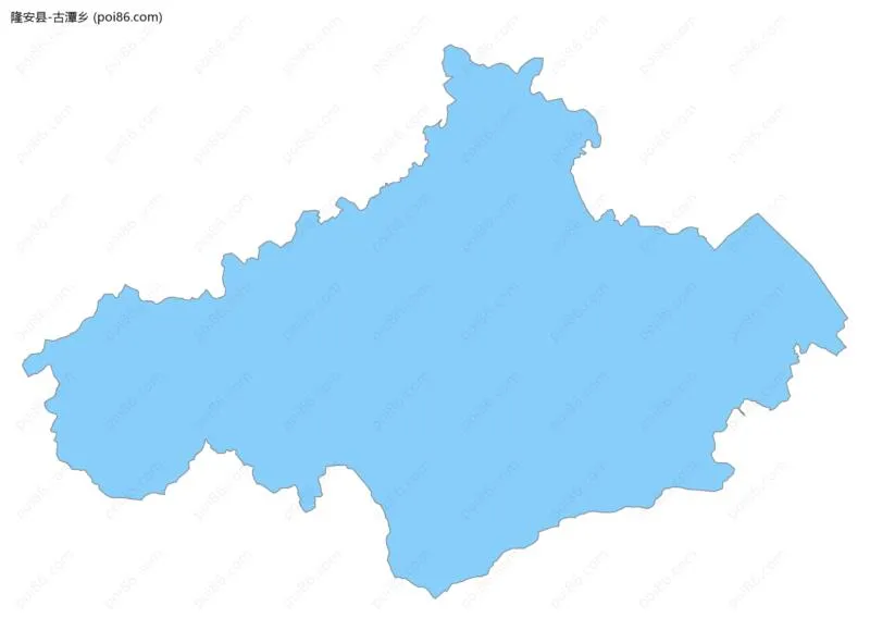 古潭乡边界地图