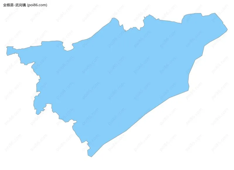 武岗镇边界地图
