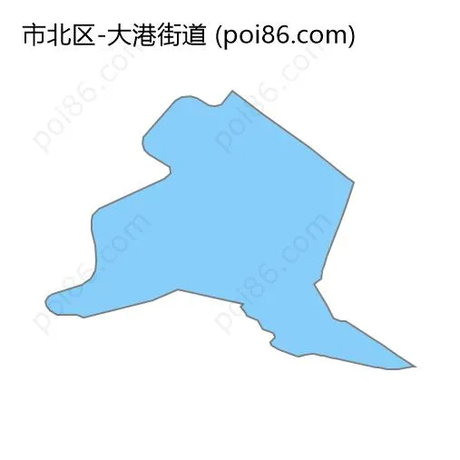 大港街道边界地图