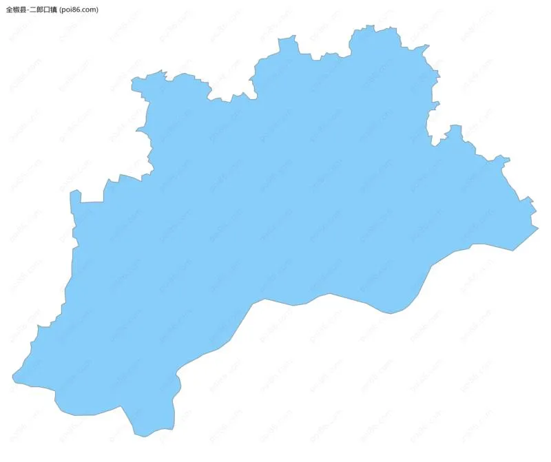 二郎口镇边界地图