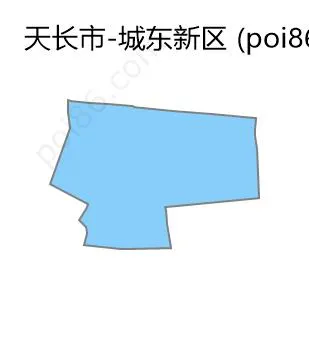 城东新区边界地图