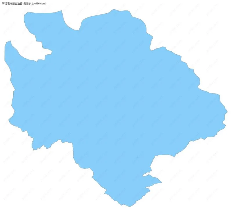 龙岩乡边界地图